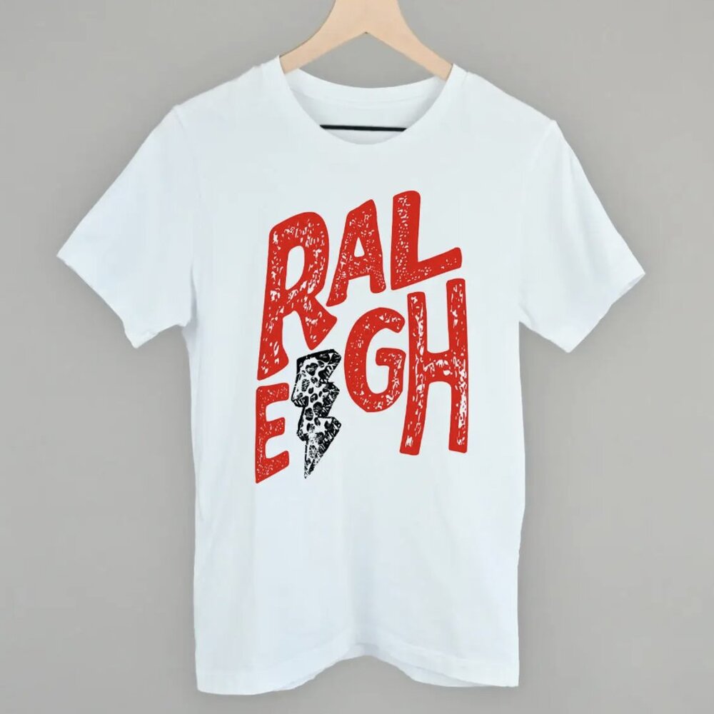 Raleigh North Carolina Lightning Tee Shirt